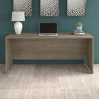 Bureau crédence moderne Noyer américain / Chêne sable / Gris orage / Noyer noir, 72"L x 24"P, Monoposte