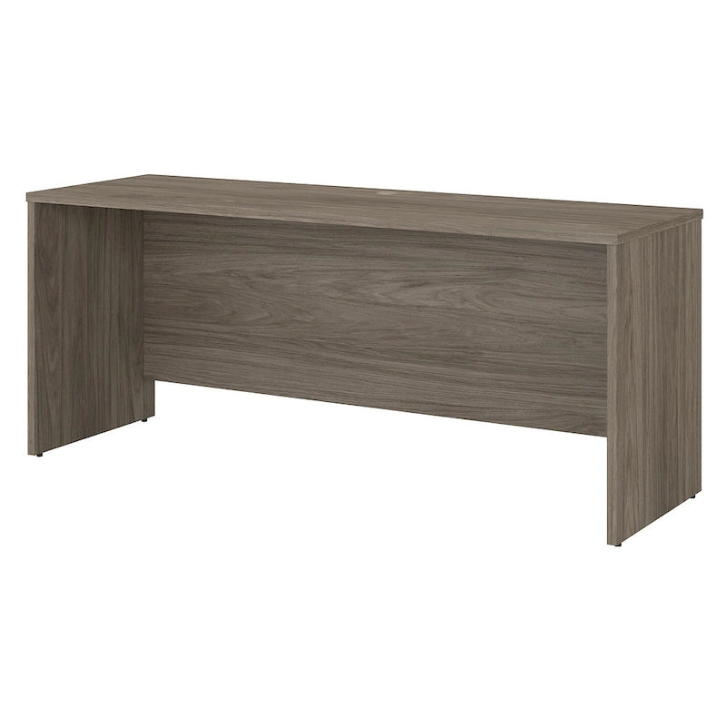 Bureau crédence moderne Noyer américain / Chêne sable / Gris orage / Noyer noir, 72"L x 24"P, Monoposte