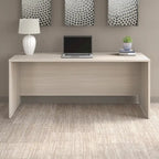 Bureau crédence moderne Noyer américain / Chêne sable / Gris orage / Noyer noir, 72"L x 24"P, Monoposte
