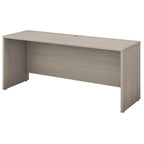 Bureau crédence moderne Noyer américain / Chêne sable / Gris orage / Noyer noir, 72"L x 24"P, Monoposte
