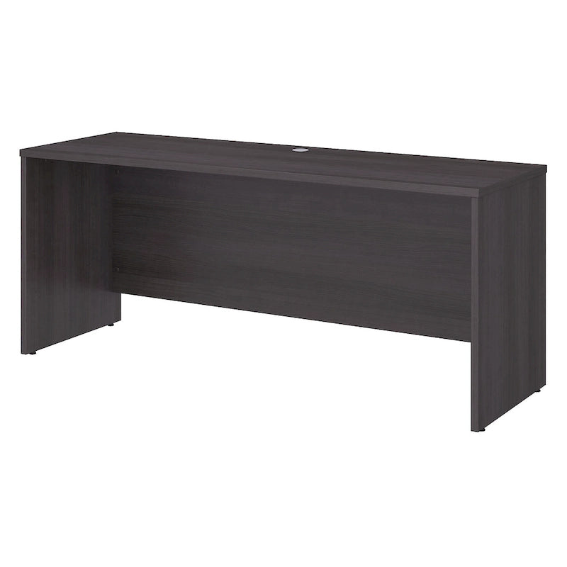 Bureau crédence moderne Noyer américain / Chêne sable / Gris orage / Noyer noir, 72"L x 24"P, Monoposte