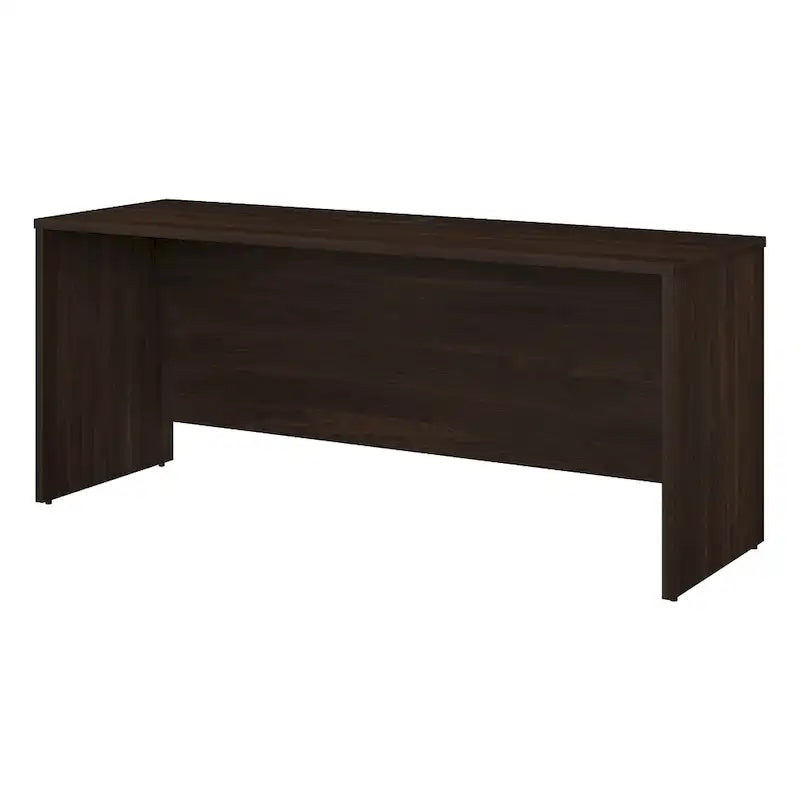 Bureau crédence moderne Noyer américain / Chêne sable / Gris orage / Noyer noir, 72"L x 24"P, Monoposte