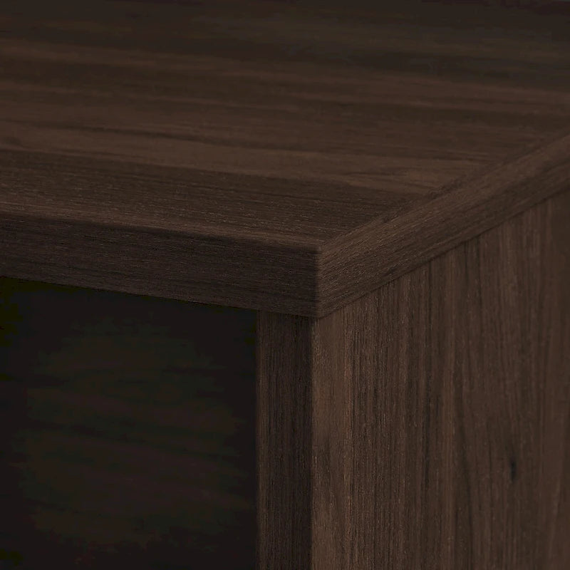 Bureau crédence moderne Noyer américain / Chêne sable / Gris orage / Noyer noir, 72"L x 24"P, Monoposte