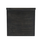 Tabourets de bar en bois d'acacia marron/gris, lot de 2, hauteur bar
