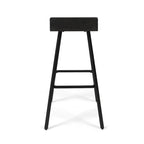 Tabourets de bar en bois d'acacia marron/gris, lot de 2, hauteur bar