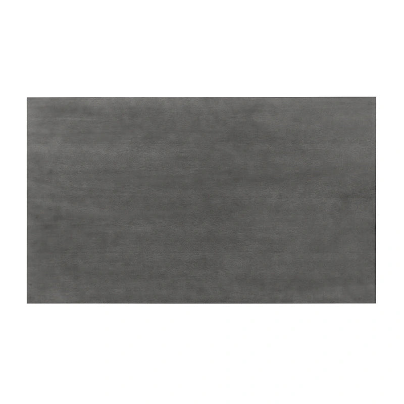 Ensemble table de salle à manger à tréteaux gris/marron pour 6 personnes, avec 6 chaises rembourrées