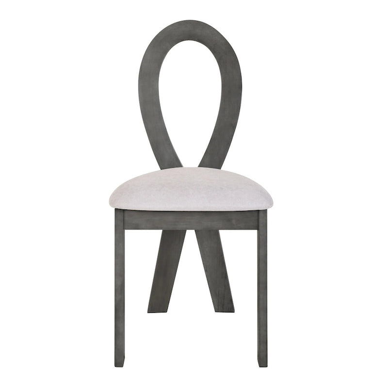 Ensemble table de salle à manger à tréteaux gris/marron pour 6 personnes, avec 6 chaises rembourrées