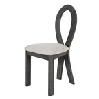 Ensemble table de salle à manger à tréteaux gris/marron pour 6 personnes, avec 6 chaises rembourrées