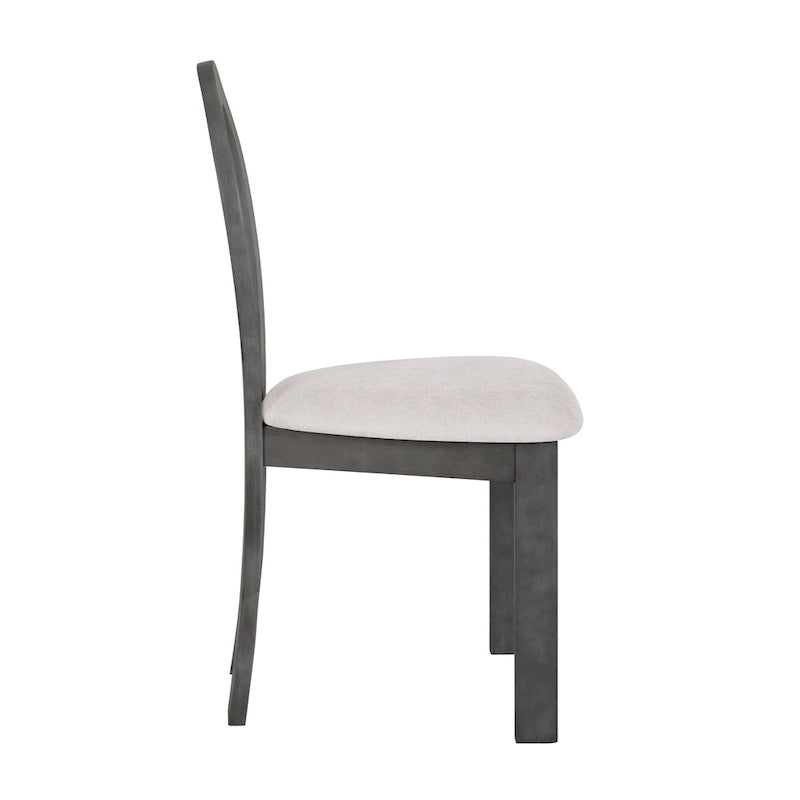 Ensemble table de salle à manger à tréteaux gris/marron pour 6 personnes, avec 6 chaises rembourrées