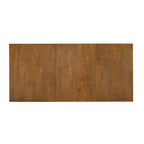 Ensemble de salle à manger extensible rustique marron/naturel, 7 pièces, 6 places