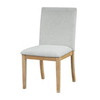 Ensemble de salle à manger extensible rustique marron/naturel, 7 pièces, 6 places