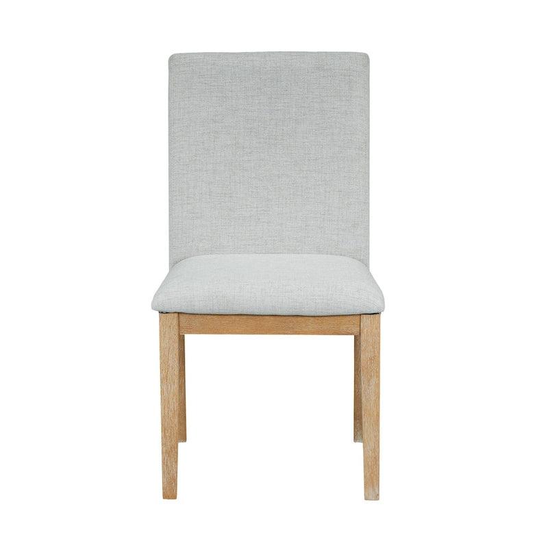 Ensemble de salle à manger extensible rustique marron/naturel, 7 pièces, 6 places