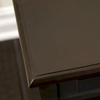 Table d'appoint à tiroir 1 personne Espresso / Blanc antique / Acajou