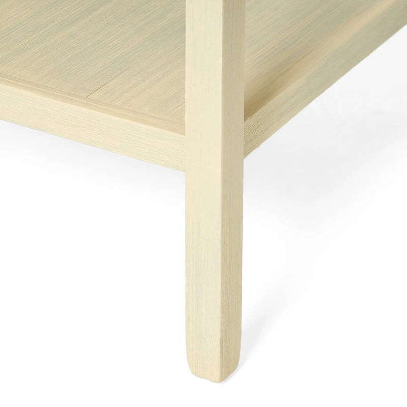 Table d'appoint à tiroir 1 personne Espresso / Blanc antique / Acajou