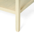 Table d'appoint à tiroir 1 personne Espresso / Blanc antique / Acajou
