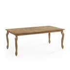 Table à manger extensible marron/gris naturel avec rallonge papillon, 6 à 8 places