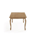 Table à manger extensible marron/gris naturel avec rallonge papillon, 6 à 8 places
