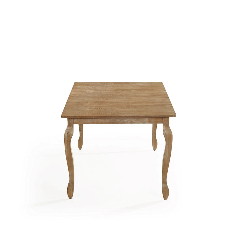 Table à manger extensible marron/gris naturel avec rallonge papillon, 6 à 8 places