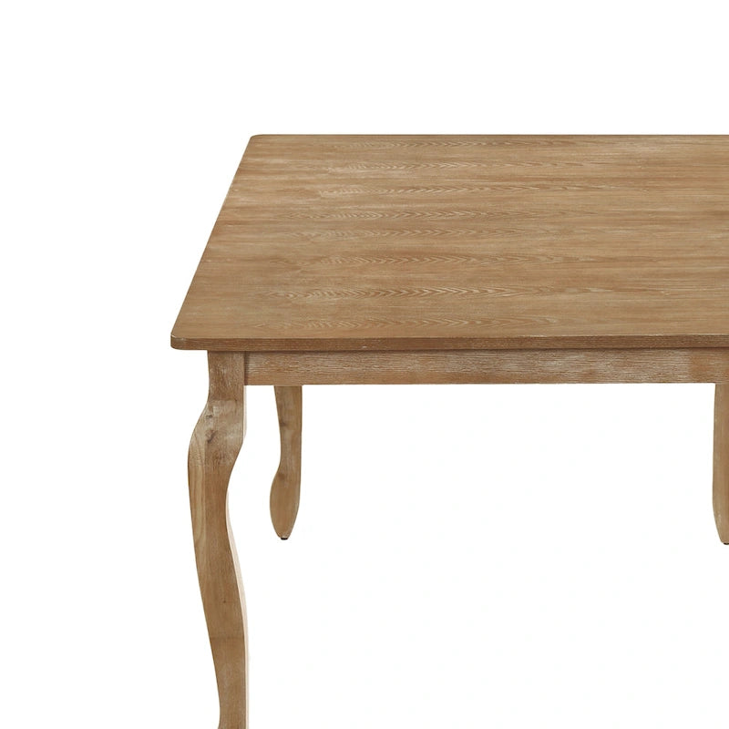 Table à manger extensible marron/gris naturel avec rallonge papillon, 6 à 8 places