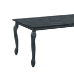 Table à manger extensible marron/gris naturel avec rallonge papillon, 6 à 8 places