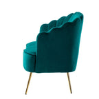 Ensemble salon 3 pièces en velours – 1 causeuse et 2 fauteuils, plusieurs coloris