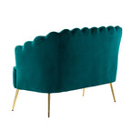 Ensemble salon 3 pièces en velours – 1 causeuse et 2 fauteuils, plusieurs coloris