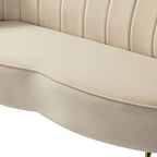 Ensemble salon 3 pièces en velours – 1 causeuse et 2 fauteuils, plusieurs coloris
