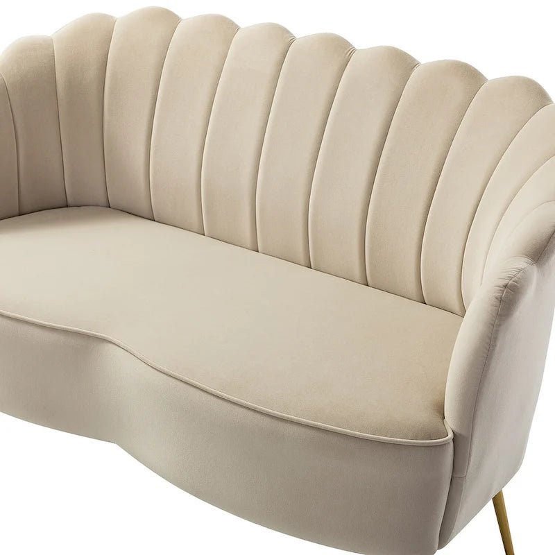 Ensemble salon 3 pièces en velours – 1 causeuse et 2 fauteuils, plusieurs coloris