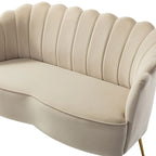 Ensemble salon 3 pièces en velours – 1 causeuse et 2 fauteuils, plusieurs coloris