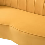 Ensemble salon 3 pièces en velours – 1 causeuse et 2 fauteuils, plusieurs coloris