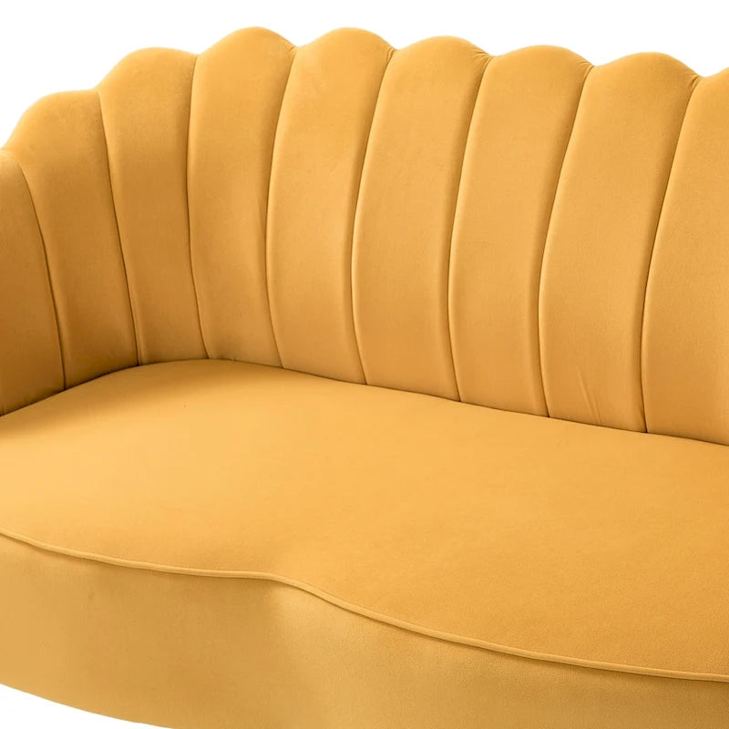 Ensemble salon 3 pièces en velours – 1 causeuse et 2 fauteuils, plusieurs coloris
