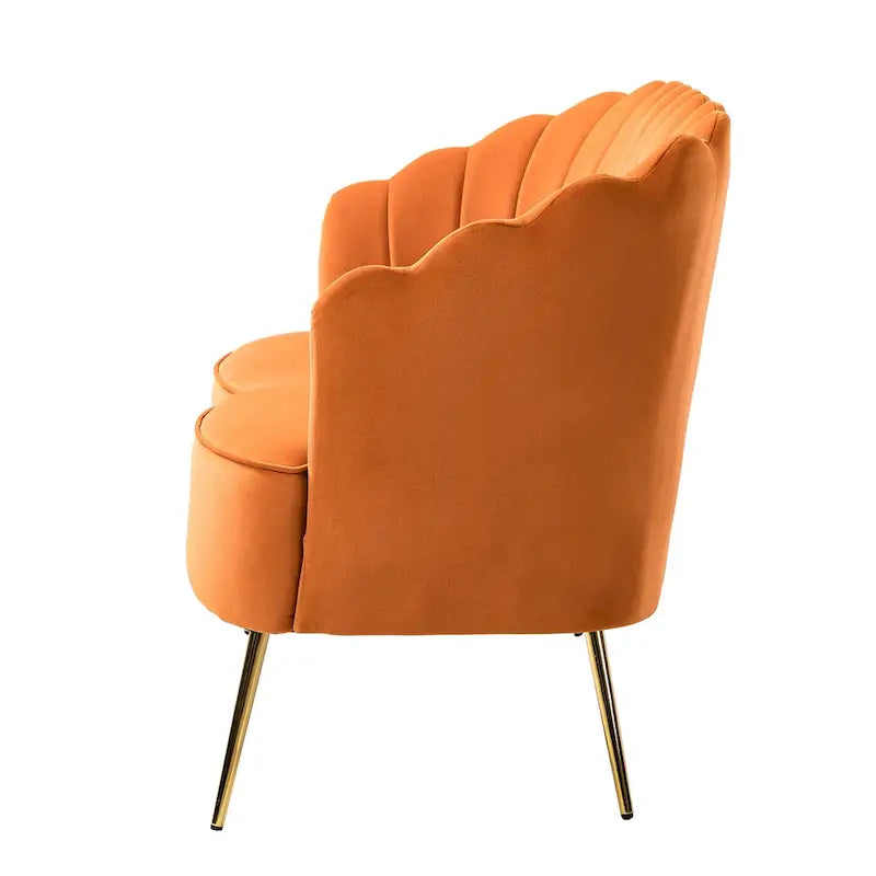 Ensemble salon 3 pièces en velours – 1 causeuse et 2 fauteuils, plusieurs coloris