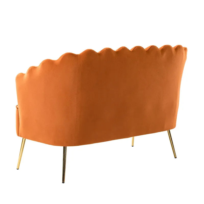 Ensemble salon 3 pièces en velours – 1 causeuse et 2 fauteuils, plusieurs coloris