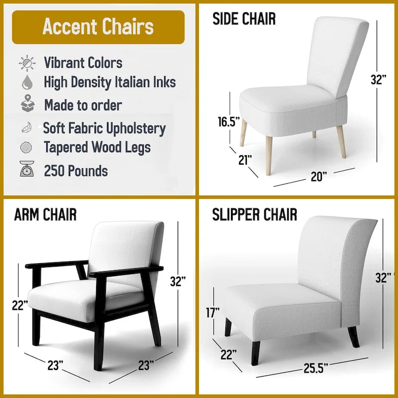 Fauteuil d'appoint en tissu pied-de-poule noir et blanc – 1 place