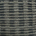 Pouf cubique en tissu bohème à carreaux bleus et sarcelle – 1 personne