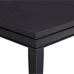 Table de salle à manger à hauteur de comptoir extensible blanche et grise/noire, peut accueillir jusqu'à 6 personnes