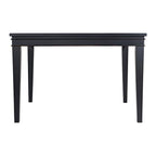 Table de salle à manger à hauteur de comptoir extensible blanche et grise/noire, peut accueillir jusqu'à 6 personnes