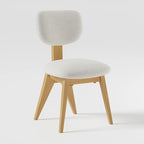 Chaise de salle à manger en bois / bois massif noir, style scandinave, lot de 2