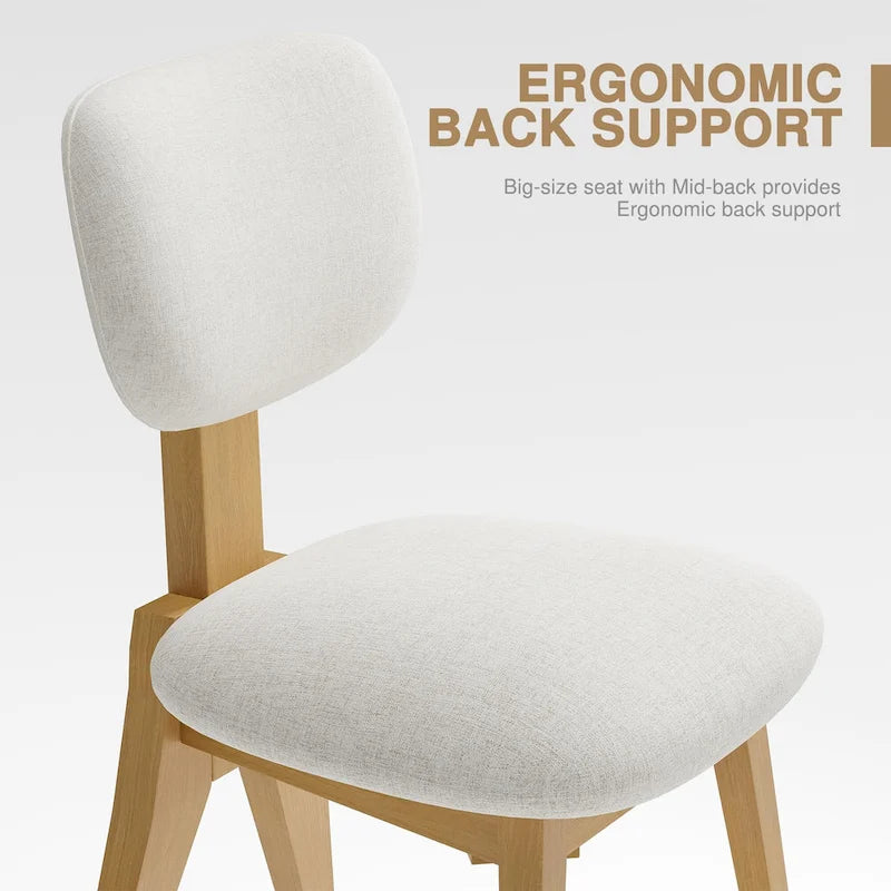Chaise de salle à manger en bois / bois massif noir, style scandinave, lot de 2