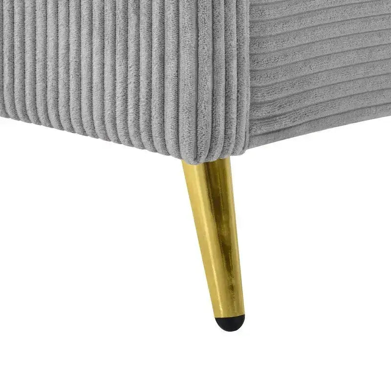 Lit plateforme capitonné en velours côtelé gris / rose / bleu / beige avec tête de lit, grand lit, 1 personne