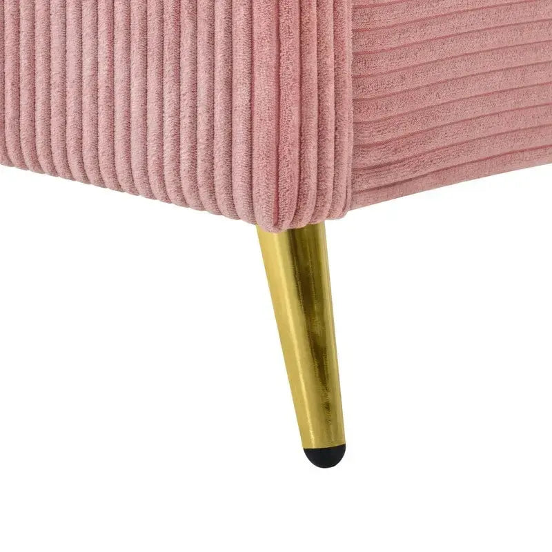 Lit plateforme capitonné en velours côtelé gris / rose / bleu / beige avec tête de lit, grand lit, 1 personne