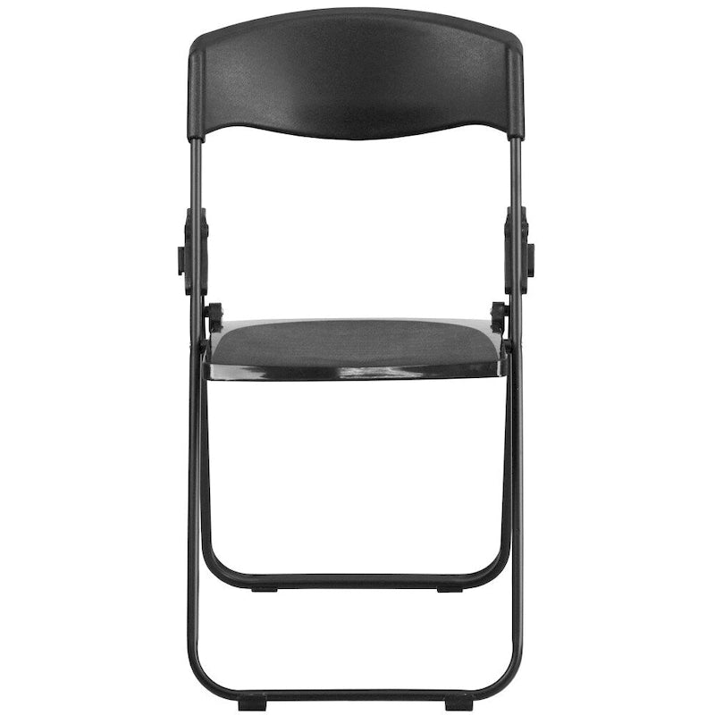 Chaise pliante noire/blanche, lot de 2, capacité de 227 kg