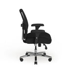 Chaise de bureau ergonomique à dossier haut en maille noire, utilisation 24h/24 et 7j/7, 1 personne, 227 kg