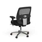 Chaise de bureau ergonomique à dossier haut en maille noire, utilisation 24h/24 et 7j/7, 1 personne, 227 kg