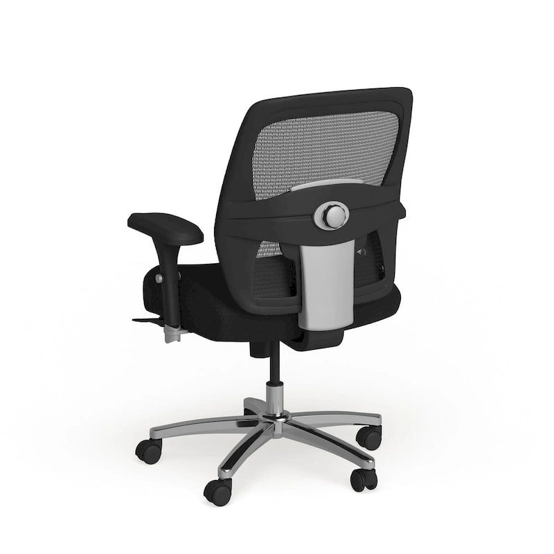 Chaise de bureau ergonomique à dossier haut en maille noire, utilisation 24h/24 et 7j/7, 1 personne, 227 kg