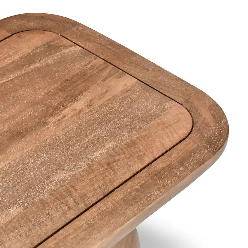 Console en bois brun, 68 po L, 1 personne
