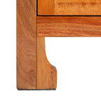 Table de chevet côtière en rotin 1 tiroir 1 porte – Naturel / Blanc / Gris bleu / Noir