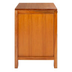Table de chevet côtière en rotin 1 tiroir 1 porte – Naturel / Blanc / Gris bleu / Noir