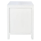 Table de chevet côtière en rotin 1 tiroir 1 porte – Naturel / Blanc / Gris bleu / Noir