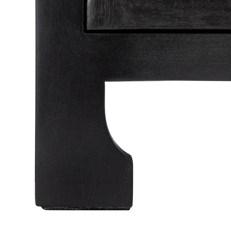 Table de chevet côtière en rotin 1 tiroir 1 porte – Naturel / Blanc / Gris bleu / Noir